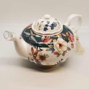 English Camellia Tea Pot With Box