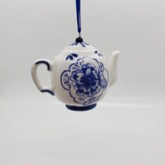 Delft Large Teapot Ornament