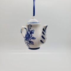 Delft Tall Teapot Ornament