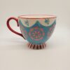Blue White Red Teacup