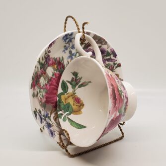 Gracie Yellow Floral Teacup 1