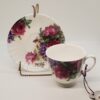 Red English Cup & Saucer