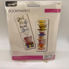 Cross Stitch- Teacup Bookmark
