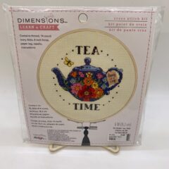 Cross Stich- Tea Time Teapot