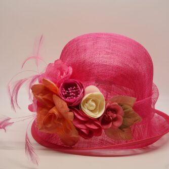 Fushia Cloche Hat