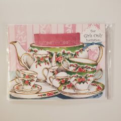 Girl's Only Invited Teacup Card