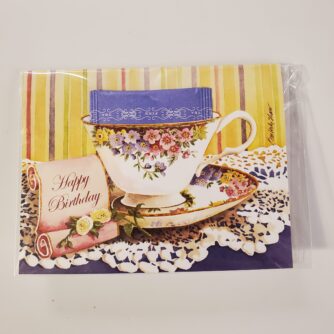 Happy Birthday Spring Teacup Card