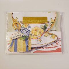 Happy Birthday Yellow Teacup Card