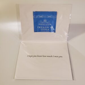 Missing You Teacup Card
