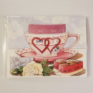 To My Sweetheart Teacup Card