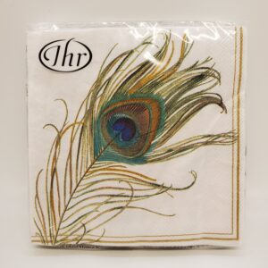 Peacock Feather Cocktail Napkins