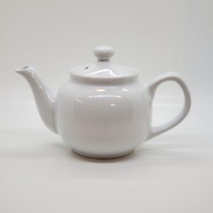 2 Cup White Teapot