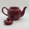 3 Cup Burgandy Teapot