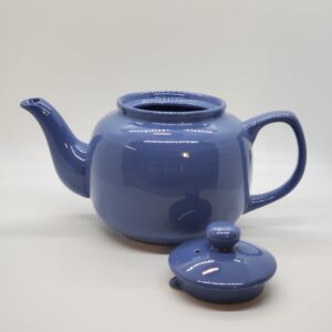 6 Cup Blue Teapot