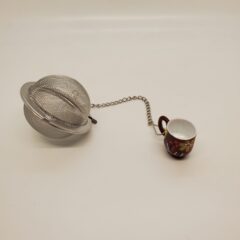 2" Red Floral Mug Mesh Ball