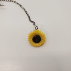 2" Yellow Sunflower Mesh Ball