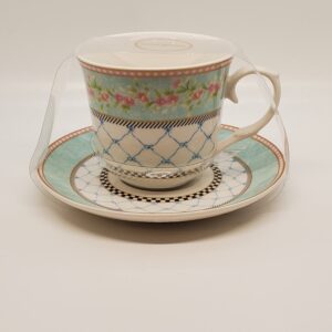Grace's Floral Checkered Teacup