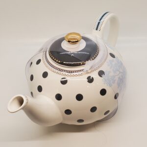 Toile Polka Dot Teapot